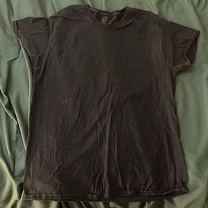 Fruit of Loom, plain black t shirt, size L